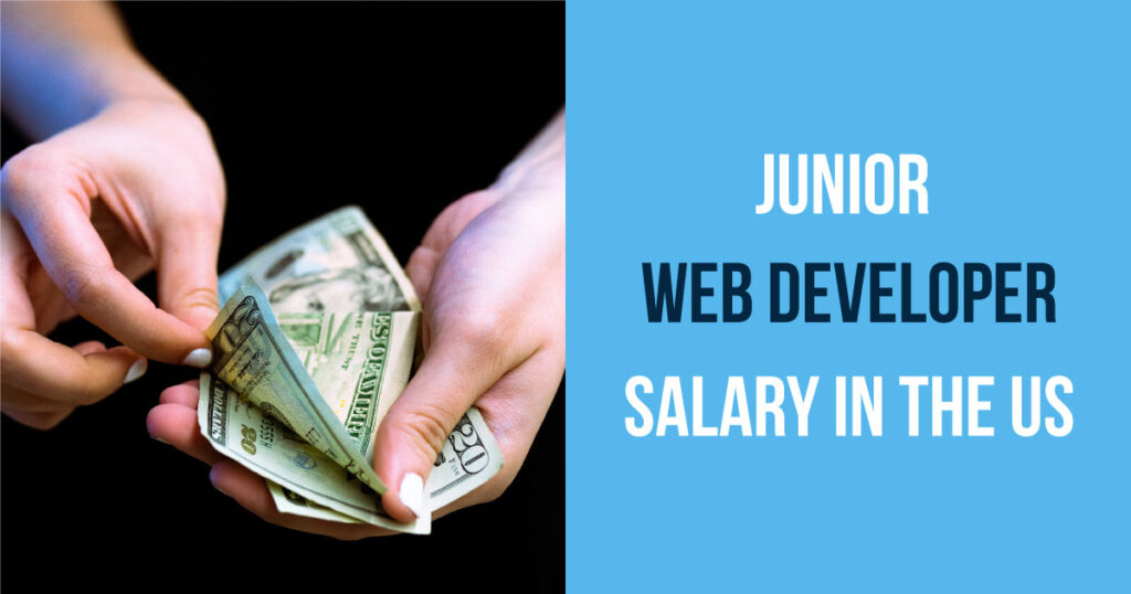 junior web developer salary