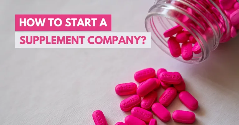 how to start a supplement company